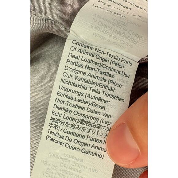 J Crew Nello Gori Wool Faux fur hood Full zip Peacoat Parka size 6 Grey Z2 - Picture 8 of 11